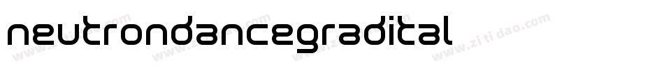 neutrondancegradital字体转换