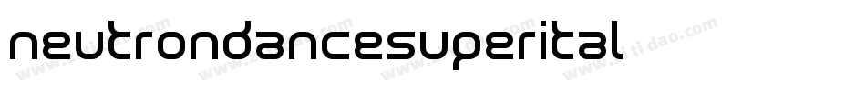 neutrondancesuperital字体转换