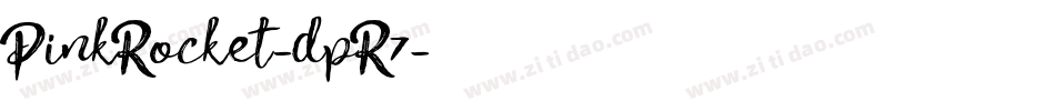 PinkRocket-dpR7字体转换