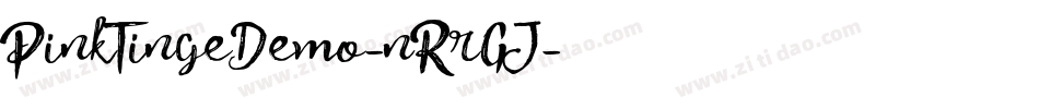 PinkTingeDemo-nRrGJ字体转换