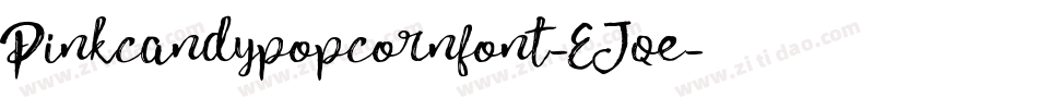 Pinkcandypopcornfont-EJqe字体转换