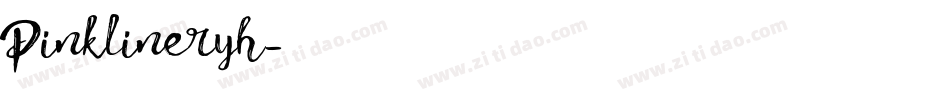 Pinklineryh字体转换