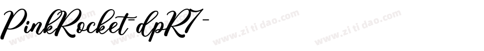 PinkRocket-dpR7字体转换
