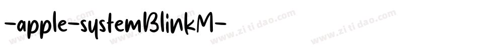-apple-systemBlinkM字体转换
