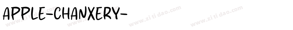 APPLE-CHANXERY字体转换