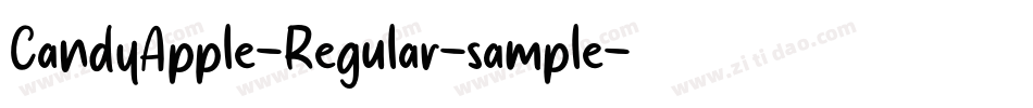 CandyApple-Regular-sample字体转换