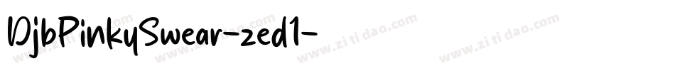DjbPinkySwear-zed1字体转换