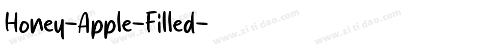 Honey-Apple-Filled字体转换