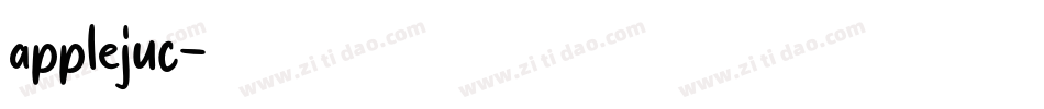 applejuc字体转换