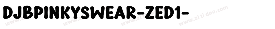 DjbPinkySwear-zed1字体转换