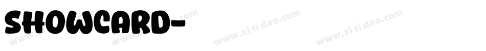 Showcard字体转换