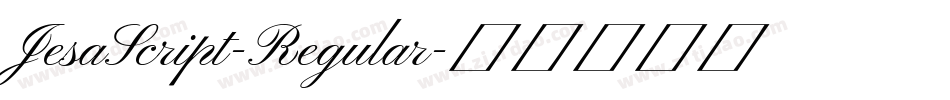 JesaScript-Regular字体转换