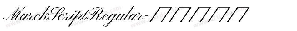 MarckScriptRegular字体转换