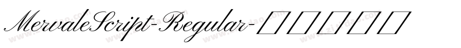 MervaleScript-Regular字体转换