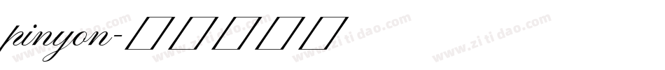 pinyon字体转换