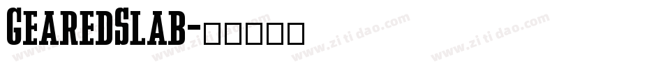 GearedSlab字体转换