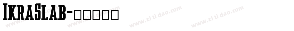 IkraSlab字体转换