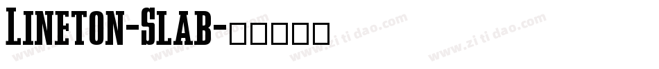 Lineton-Slab字体转换