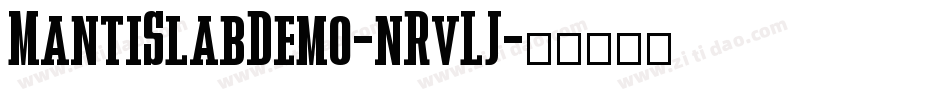 MantiSlabDemo-nRvLJ字体转换