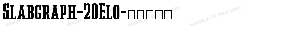 Slabgraph-2OElo字体转换