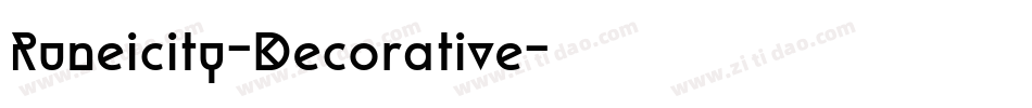 Runeicity-Decorative字体转换