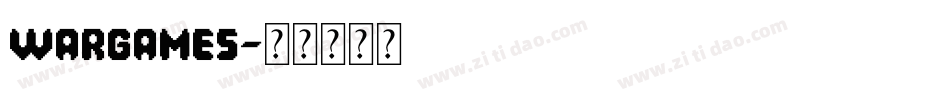 Wargames字体转换