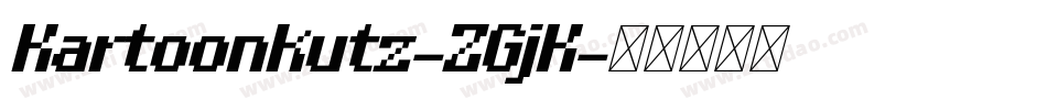 Kartoonkutz-ZGjK字体转换