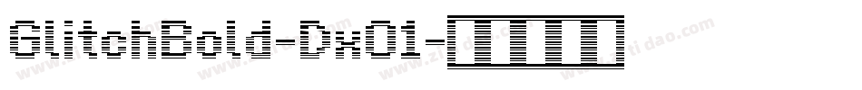 GlitchBold-DxO1字体转换