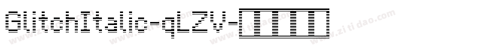 GlitchItalic-qLZV字体转换