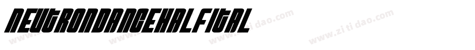 neutrondancehalfital字体转换
