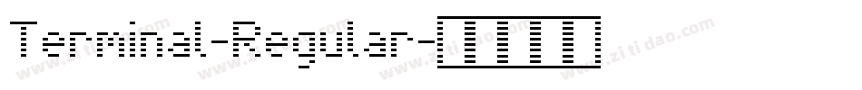 Terminal-Regular字体转换
