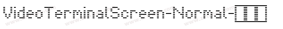 VideoTerminalScreen-Normal字体转换