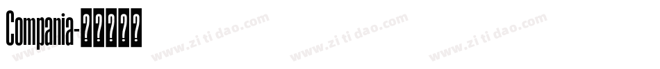 Compania字体转换