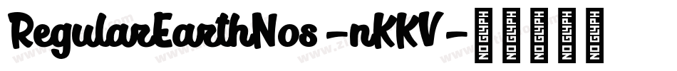 RegularEarthNos-nKKV字体转换