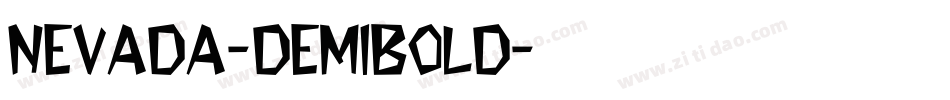 Nevada-DemiBold字体转换