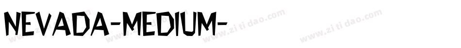 Nevada-Medium字体转换