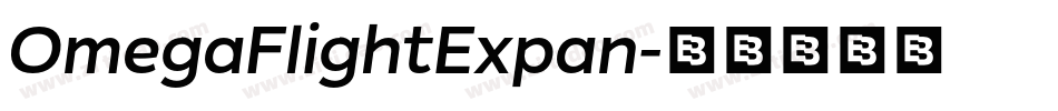 OmegaFlightExpan字体转换