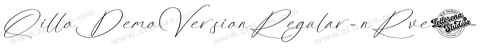 QilloDemoVersionRegular-nRve0字体转换