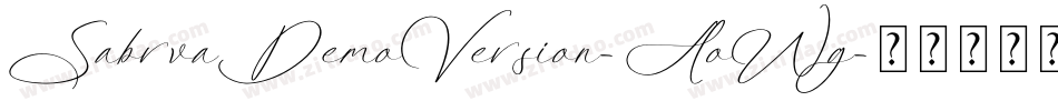 SabrvaDemoVersion-AoWg字体转换