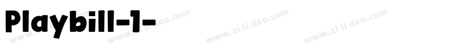 Playbill-1字体转换