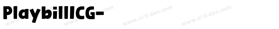 PlaybillICG字体转换