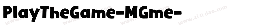 PlayTheGame-MGme字体转换
