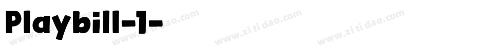 Playbill-1字体转换