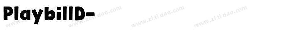 PlaybillD字体转换