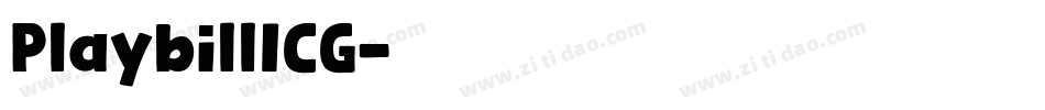 PlaybillICG字体转换