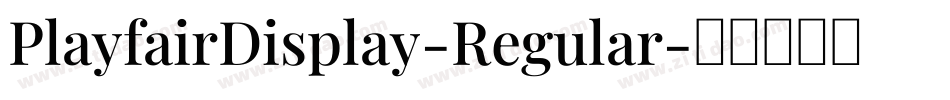 PlayfairDisplay-Regular字体转换