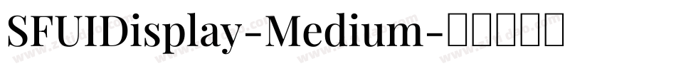 SFUIDisplay-Medium字体转换