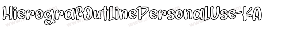 HierografOutlinePersonalUse-KAYW字体转换