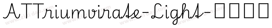 ATTriumvirate-Light字体转换