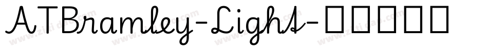 ATBramley-Light字体转换